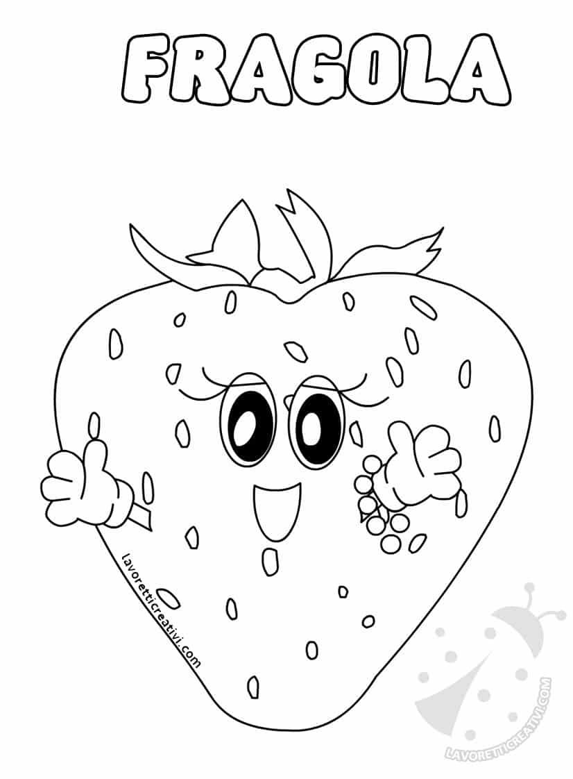 Frutta Disegni Da Colorare Per Bambini Pagina Da Colorare