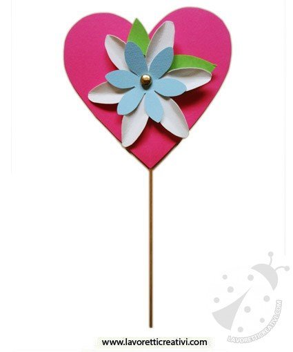 cuore con fiore 8