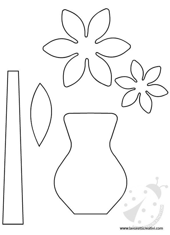 Lavoretto fai da te &#8211; Vaso con fiore