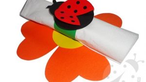 lavoretto coccinella portatovagliolo