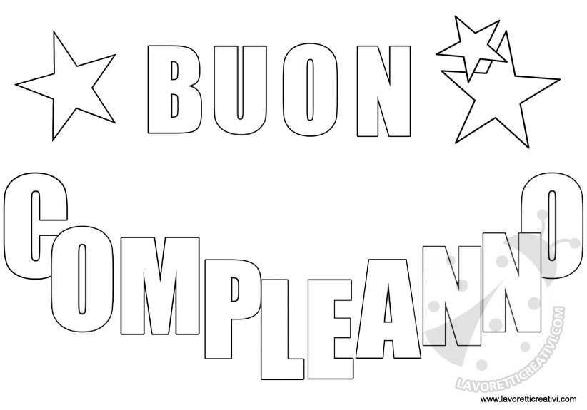 Festone Buon Compleanno Lettere Lavoretti Creativi