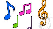 sagome note musicali
