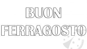 buon ferragosto scritta