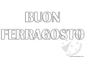 buon ferragosto scritta