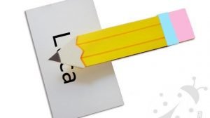 lavoretto segnaposto matita