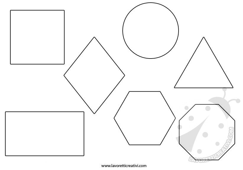 Figure Geometriche Da Colorare E Ritagliare Lavoretti Creativi