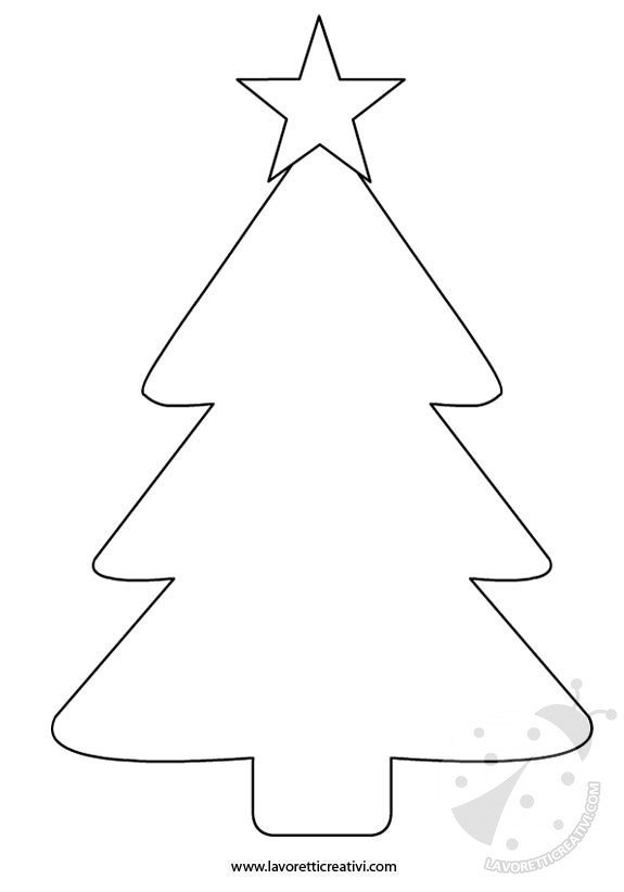 Albero di Natale sagome per lavoretti