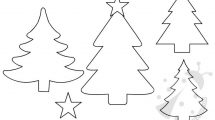 sagome alberi natale