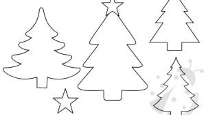 sagome alberi natale