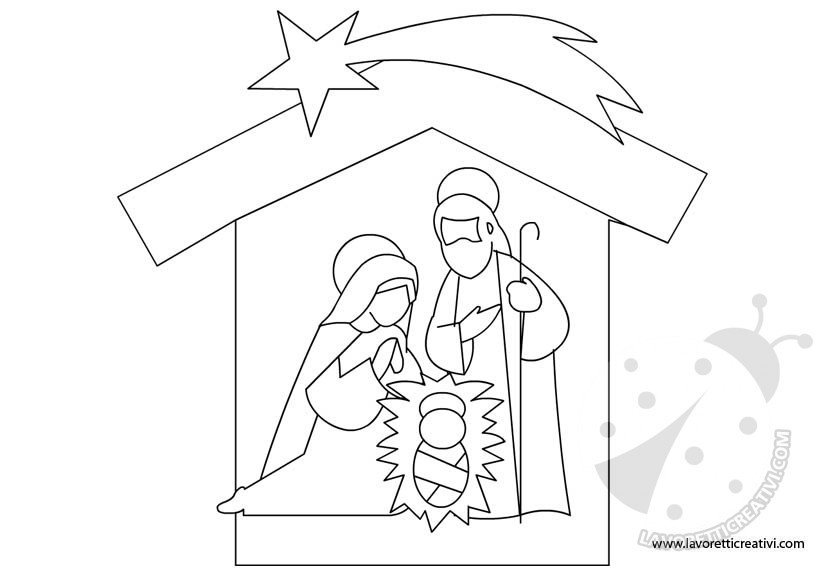 Disegni Di Natale Nativita.Natale Sagome Presepe Lavoretti Creativi