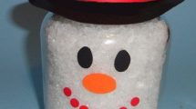 barattolo pupazzo neve 5