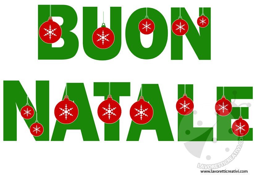 Scritta Buon Natale Da Ritagliare.Addobbi Natalizi Festone Buon Natale Lavoretti Creativi