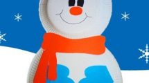 lavoretto pupazzo neve piatti