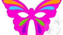 maschera farfalla colorata 1
