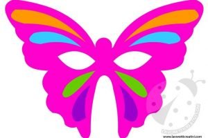 maschera farfalla colorata 1