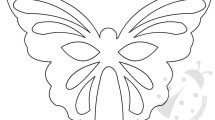 maschera farfalla sagoma 1