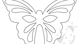 maschera farfalla sagoma 1
