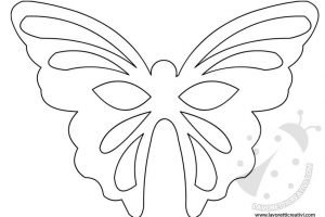 maschera farfalla sagoma 1