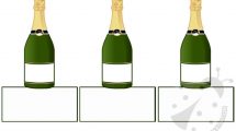 segnaposti capodanno bottiglia