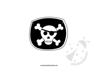 Cappello da pirata per travestimenti di carnevale