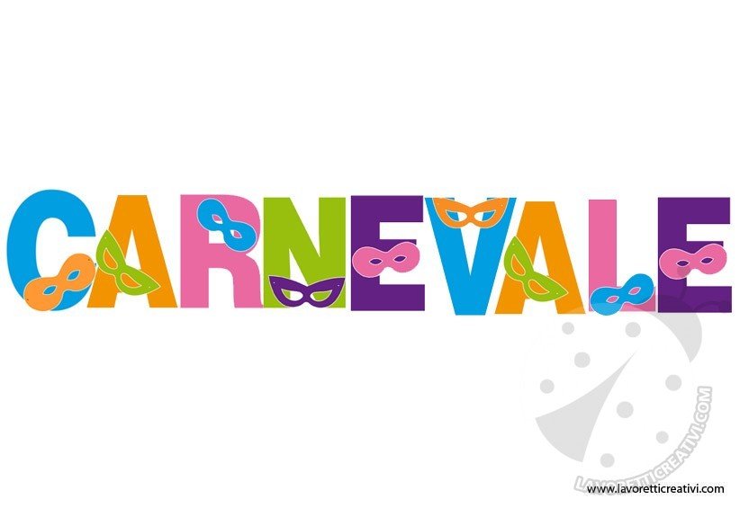 Festone Carnevale da stampare - Lavoretti Creativi