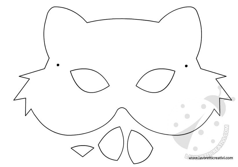 Come realizzare una maschera di Carnevale a forma di gatto 