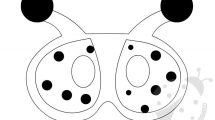 sagoma maschera coccinella