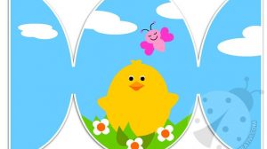 biglietto pasqua pulcino 1