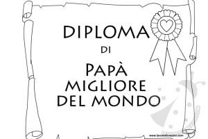 diploma papa migliore del mondo