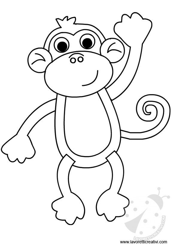 scimmia-da-colorare