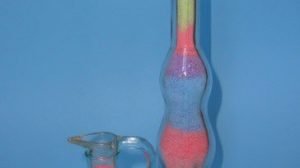 bottiglie sale colorato