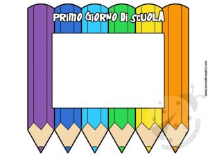 Cornice portafoto Primo giorno di scuola