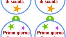 medaglie primo giorno scuola