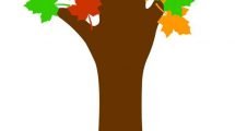 albero autunno mano