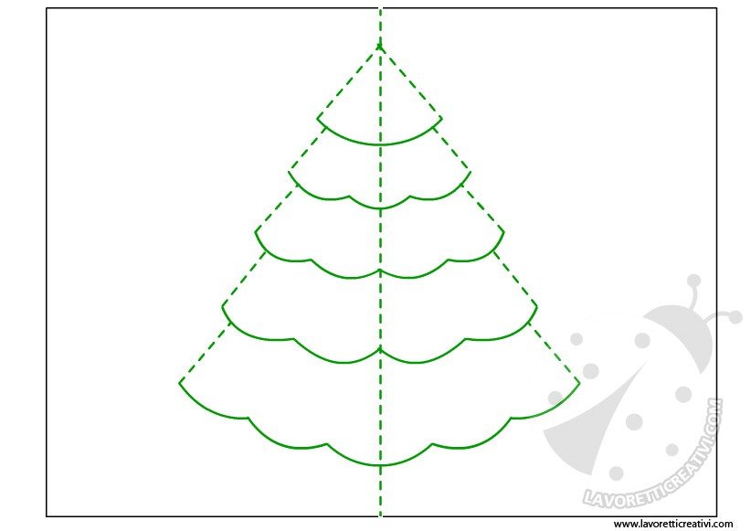 Albero Di Natale 3d.Biglietto Albero Di Natale Pop Up Lavoretti Creativi