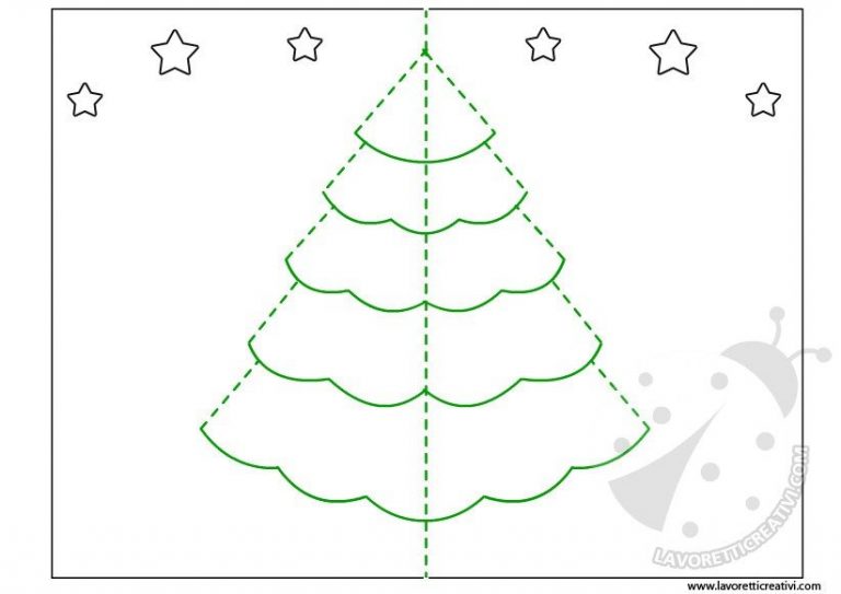 Biglietto albero di natale pop up - Lavoretti Creativi