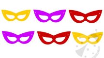 festone carnevale mascherine