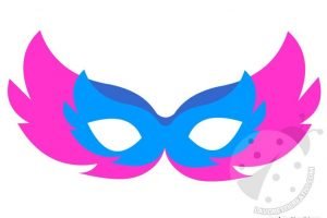 maschera carnevale da ritagliare