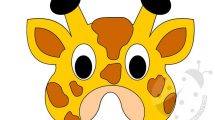 maschere animali giraffa