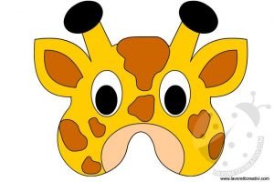 maschere animali giraffa