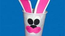 lavoretto pasqua coniglio bicchiere2