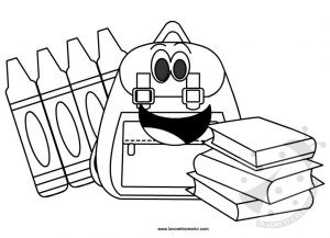 Disegni con materiale scolastico