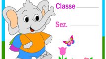 cartello porta aula elefantino 1