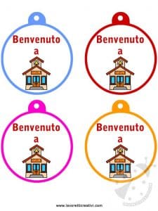 Medaglie benvenuto a scuola