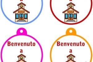 medaglie benvenuto a scuola