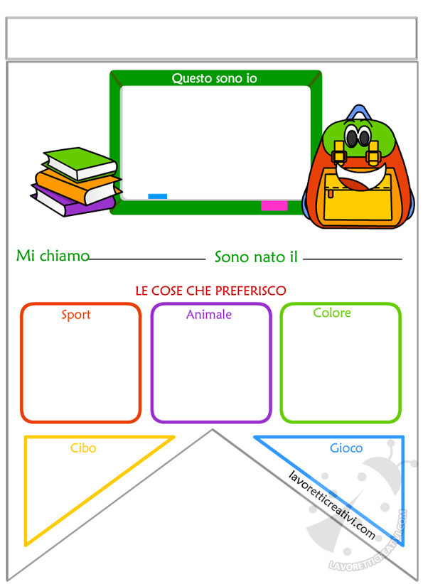 Un anno a colori  Consigli per insegnanti, Bentornato a scuola, Attività  primo giorno