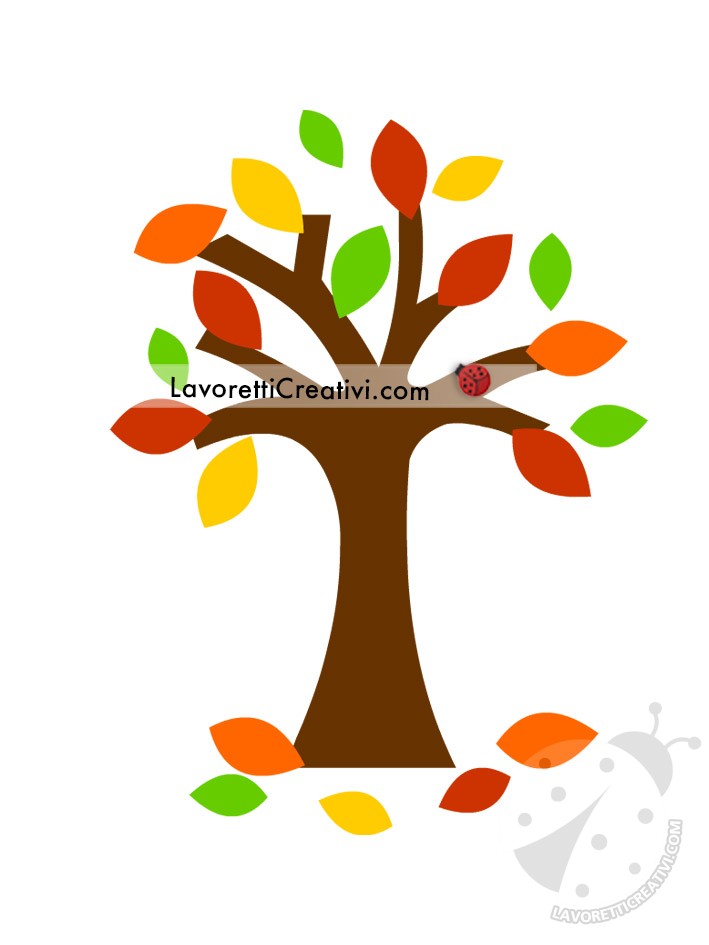 albero autunno foglie secche