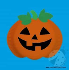 Come realizzare un zucca con un piatto di carta