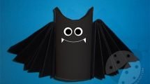 pipistrello lavoretti halloween 4
