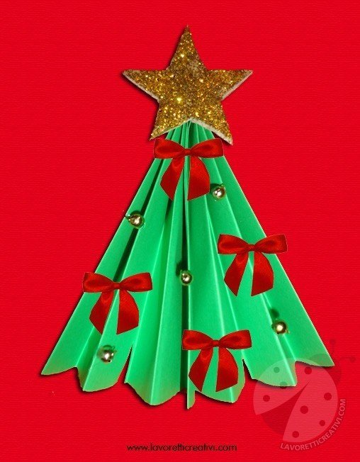 Albero Di Natale A Fisarmonica Lavoretti Creativi